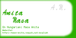 anita masa business card